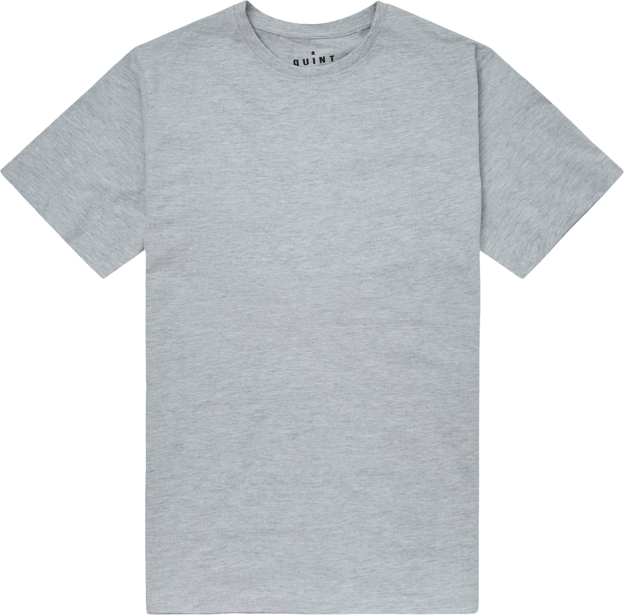 Brandon Crew Neck Tee - T-shirts - Regular fit - Grå